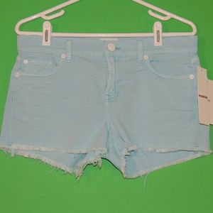 Hudson Womens 28 Kenzie Blue Cut Off Shorts NEW